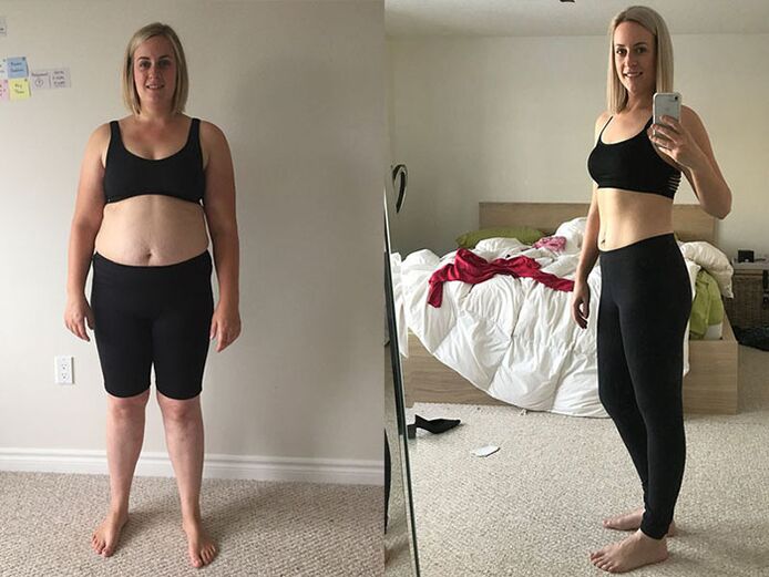 До і після екстремального схуднення за тиждень в домашніх умовах